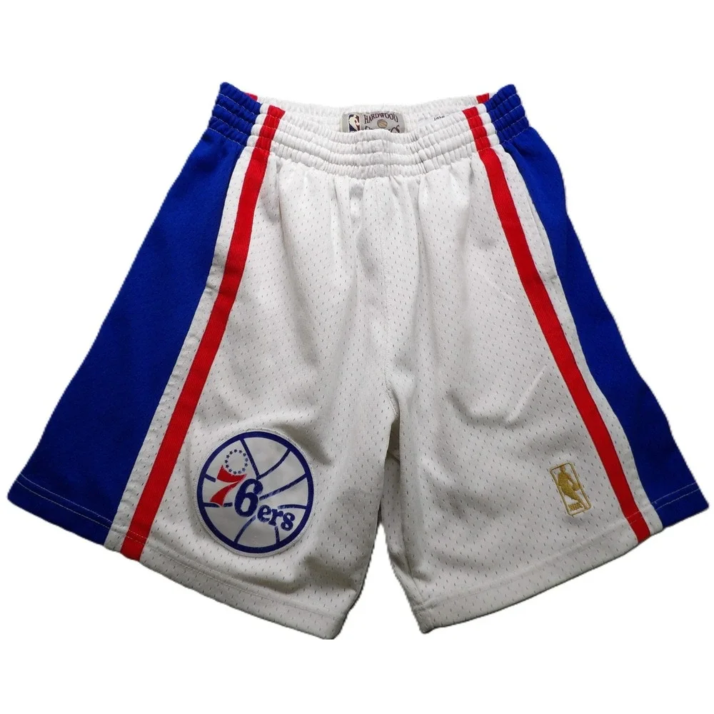Mitchell & Ness 1996-97 Philadelphia 76ers Swingman Mesh Shorts Men Small White